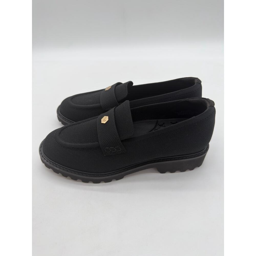 Vivaia Francesca Platform Chunky Heel Penny Minimalist Preppy Black Loafer 9 - Picture 10 of 10